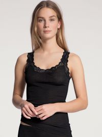 Richesse Lace 12990 Wool and silk top, black
