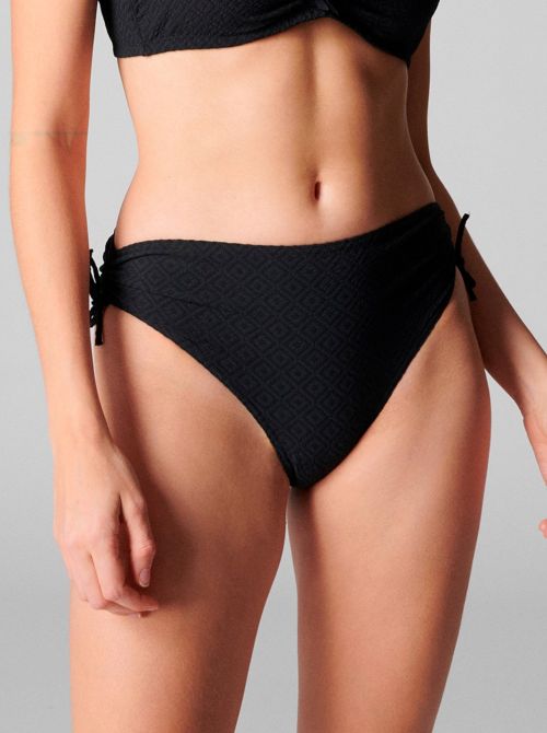 Dune bikini briefs, black SIMONE PERELE BEACHWEAR