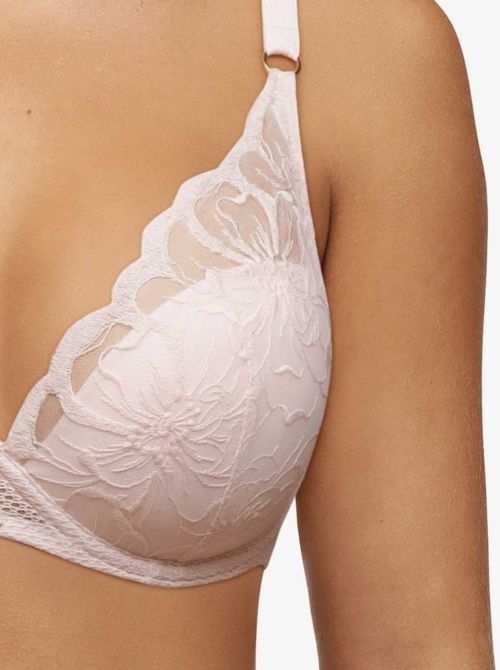 Fleurs Reggiseno scollatura profonda, rosa CHANTELLE