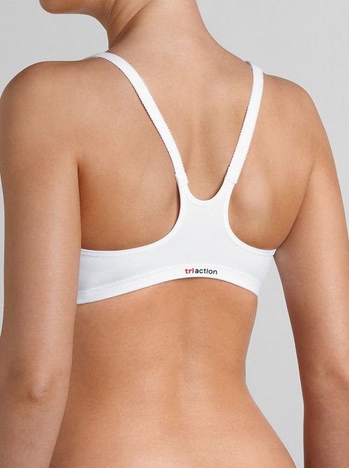 Triaction Fitness F non-wired SPORT bra , white