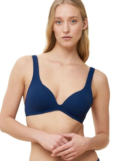 Summer Glow P unlined bikini top, midnight blue