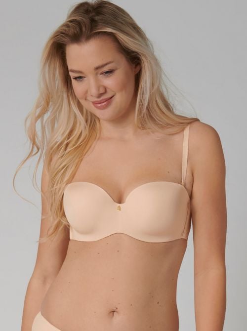 Body Make-Up Essentials WDP balcony bra with removable straps, nude