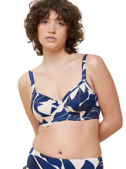 Summer Allure W underwired bikini top, blue