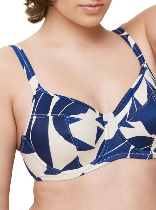 Summer Allure W underwired bikini top, blue
