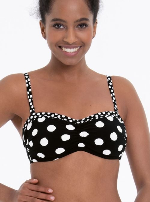 Santa Marta care bikini top, polka dots