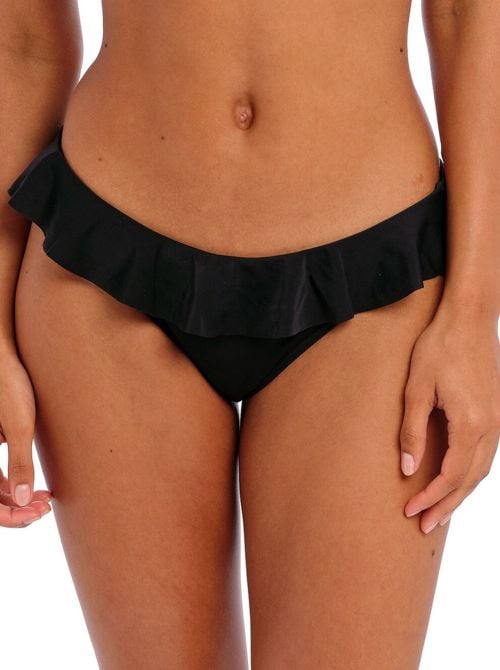 Jewel Cove plain bikini bottoms, black