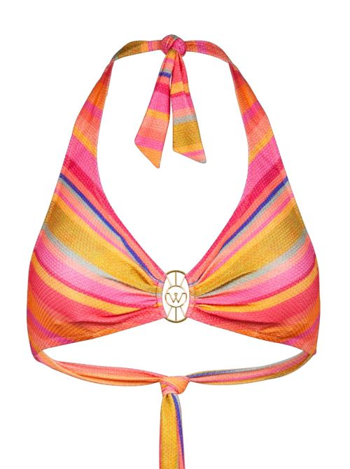Dopamine stripe reggiseno imbottito per bikini, righe WATERCULT