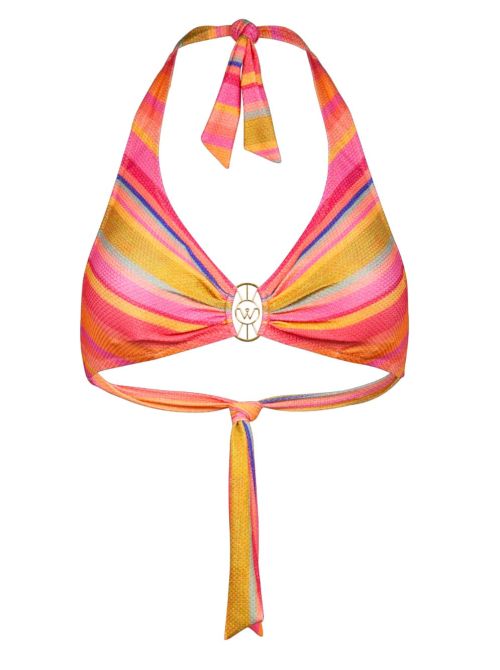 Dopamine stripe reggiseno imbottito per bikini, righe WATERCULT