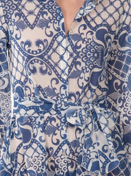 Luxor short dress, bleu Valery prestige
