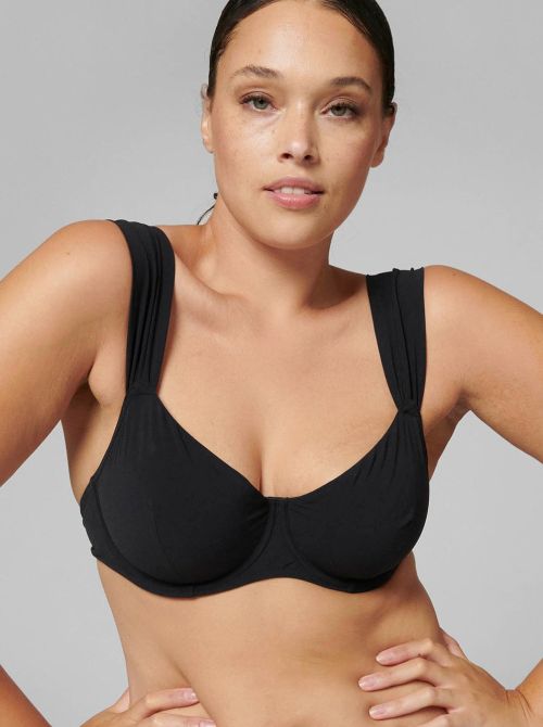 Mantra bikini bra, black SIMONE PERELE BEACHWEAR