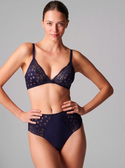 Aimee High-waist brief, blue SIMONE PERELE