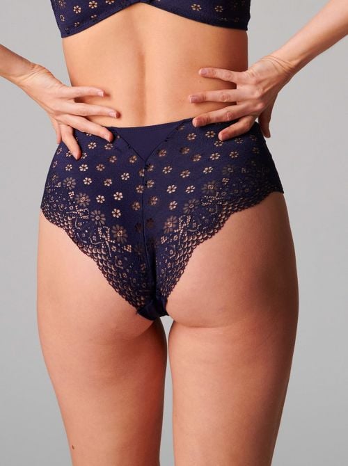 Aimee slip alto, blu