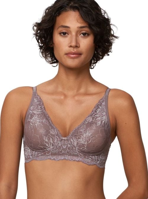 Amourette Charm T N03 bralette without underwire, pigeon grey