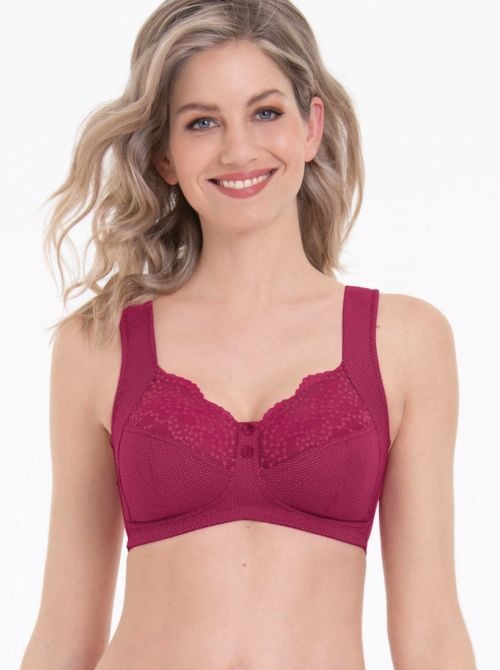 Orely reggiseno senza ferretto, cherry red