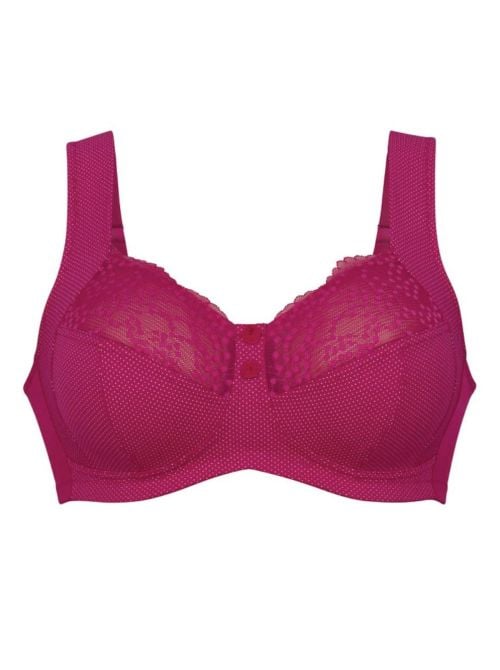 Orely reggiseno senza ferretto, cherry red