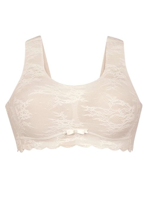 Essential Lace bralette con coppe imbottite, cristallo