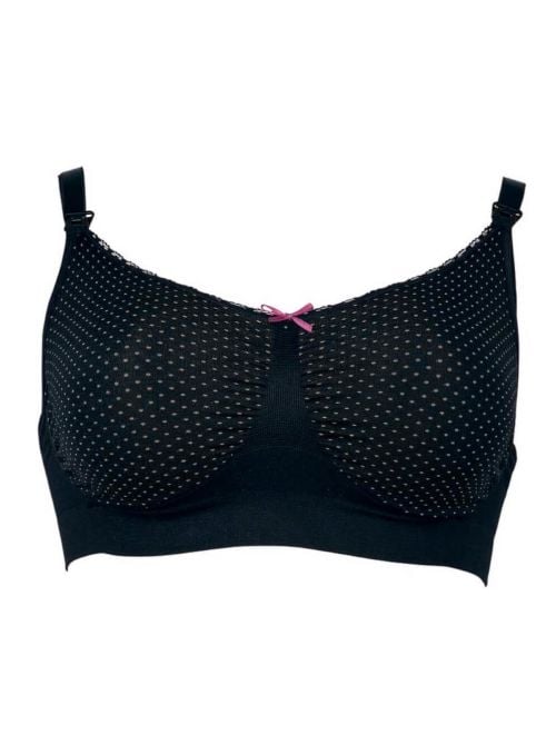 5097 Nursing bra in seamless, black