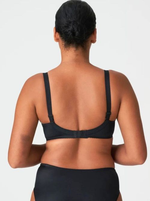 Satin Reggiseno con ferretto, nero