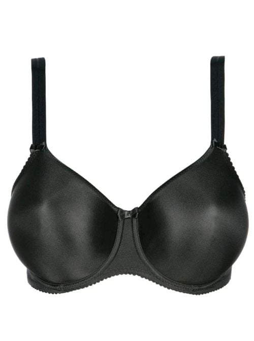 Satin Reggiseno con ferretto, nero