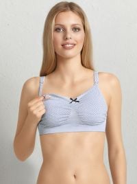 5097 Reggiseno per allattamento in seamless, grigio argento