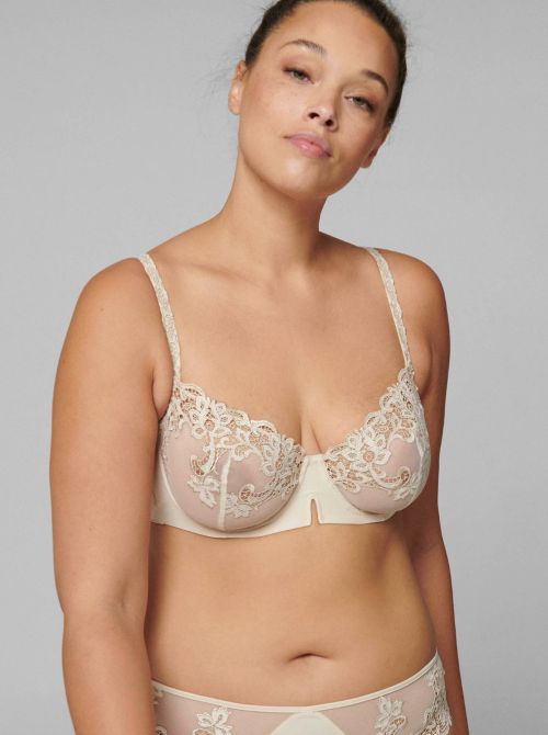 Saga Reggiseno a balconcino con ferretto, beige