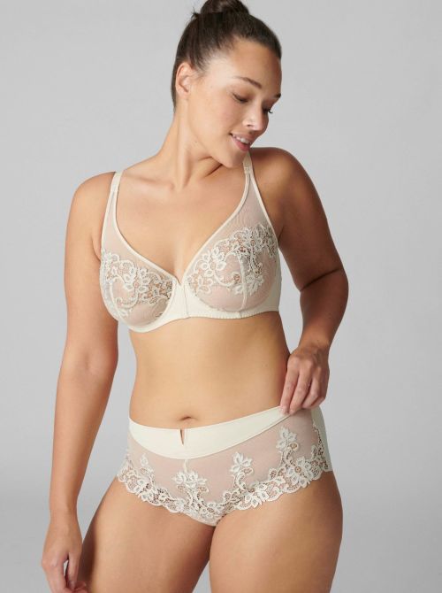 Simone Perele Wish Shorty lace brief , blossom