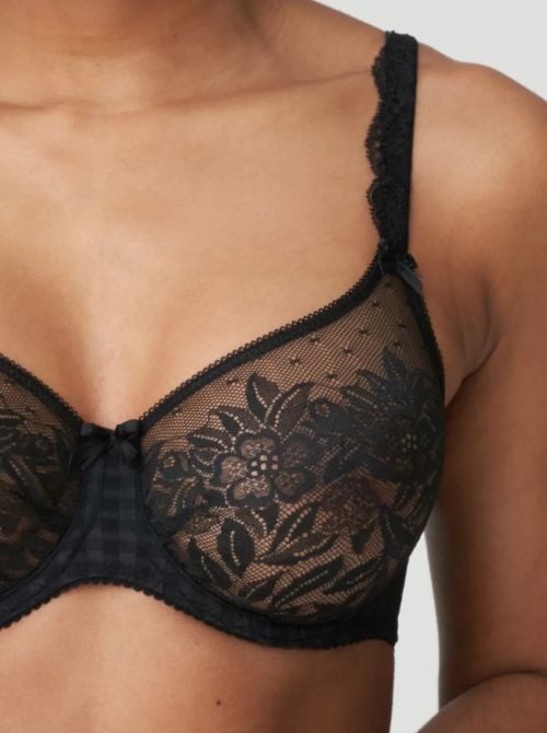 Madison reggiseno in tulle, nero