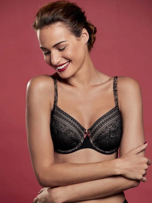 Fleur Underwire Bra, black