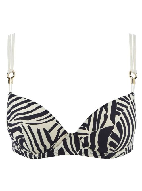 Savannah Mood bikini push-up with underwire, zebra print