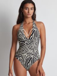 Savannah Mood one-piece swimsuit, zebra