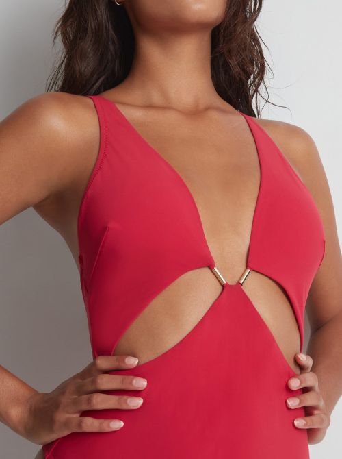 Beach Escape swimsuit, hibiscus