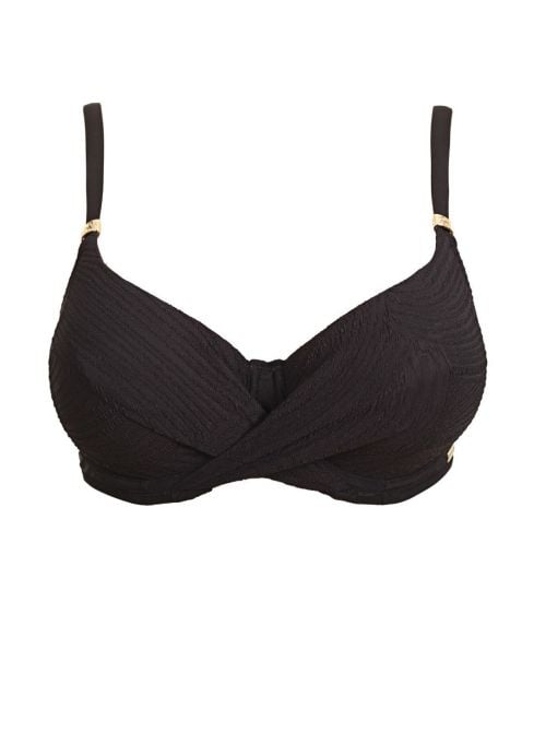 Ottawa Reggiseno intrecciato per bikini, nero