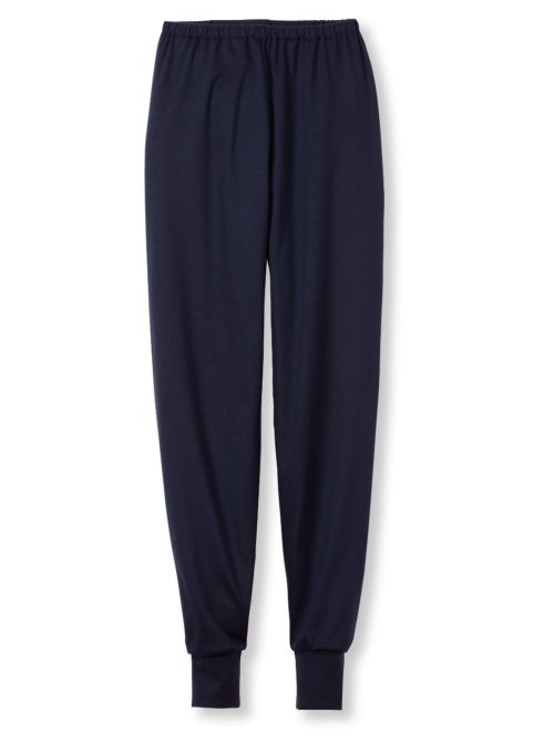 Soulmate Soft Cotton pigiama caldo con polsini, blu scuro