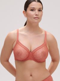 Comete Underwired bra with deep cups, rose texas
