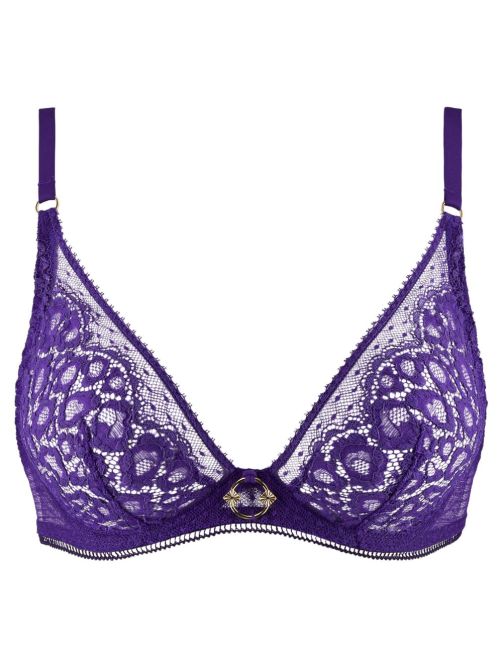 Illusion Fauve wired bra, violet