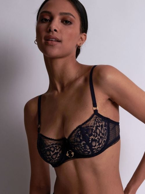 Illusion Fauve hulf-cup bra, crepuscole AUBADE