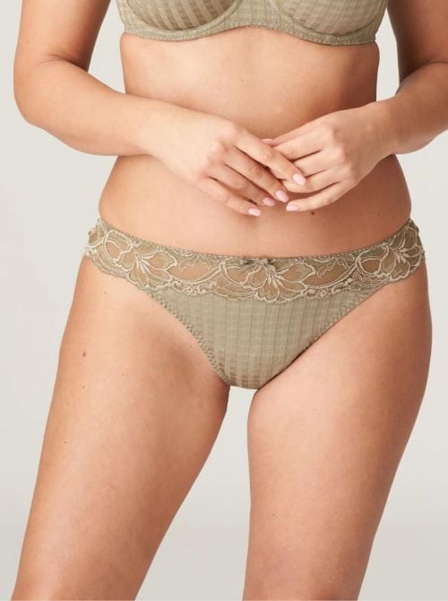 Madison thong, golden olive