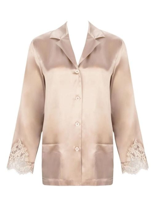 Splendeur Soie silk pyjamas jacket, splendeur aurore LISE CHARMEL