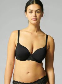 Reve underwire padded bra, black