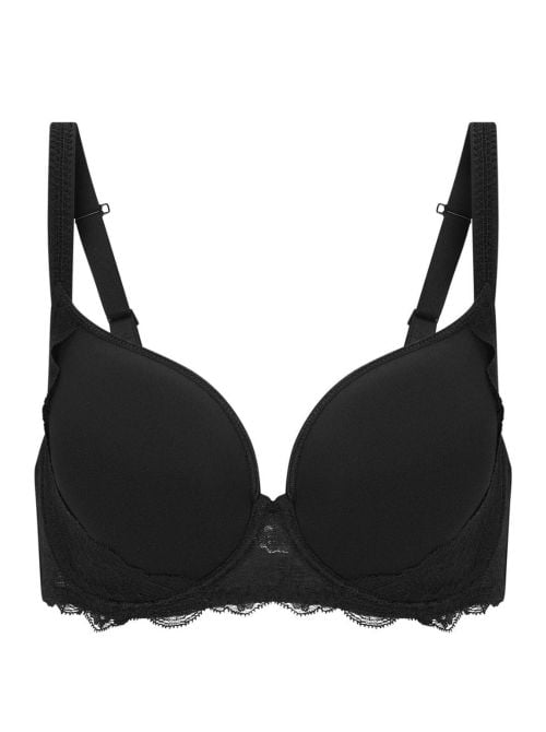 Reve underwire padded bra, black