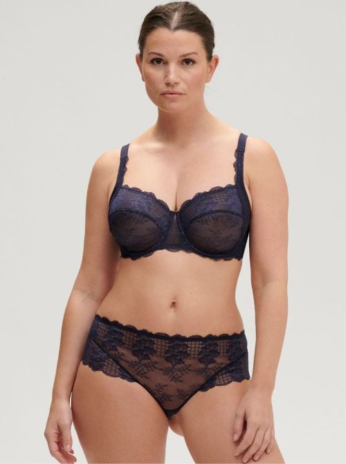 Reve underwire bra with deep cups, bleu cosmic