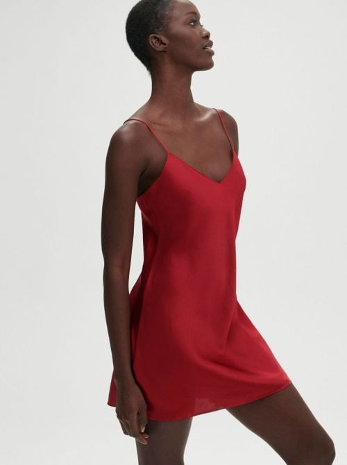 Dream sottoveste in seta, rouge tango