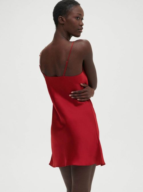 Dream sottoveste in seta, rouge tango