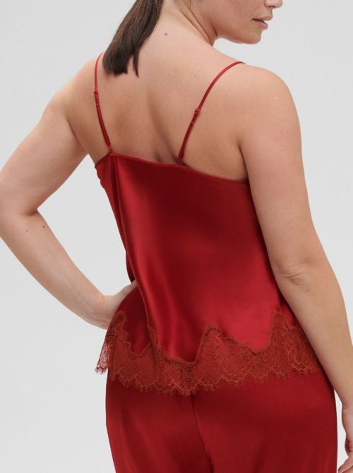 Nocturne Top seta, rouge tango