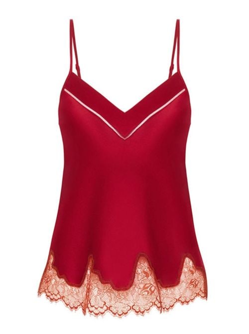 Nocturne Top seta, rouge tango