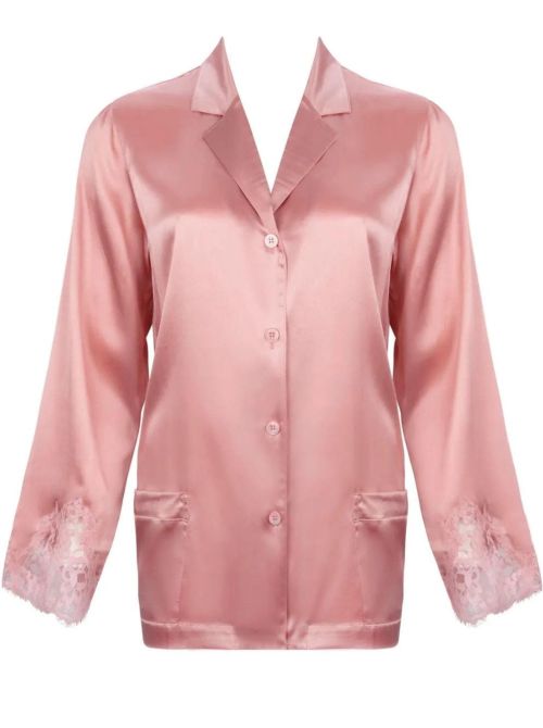Splendeur Soie silk pyjamas jacket, splendeur rose LISE CHARMEL