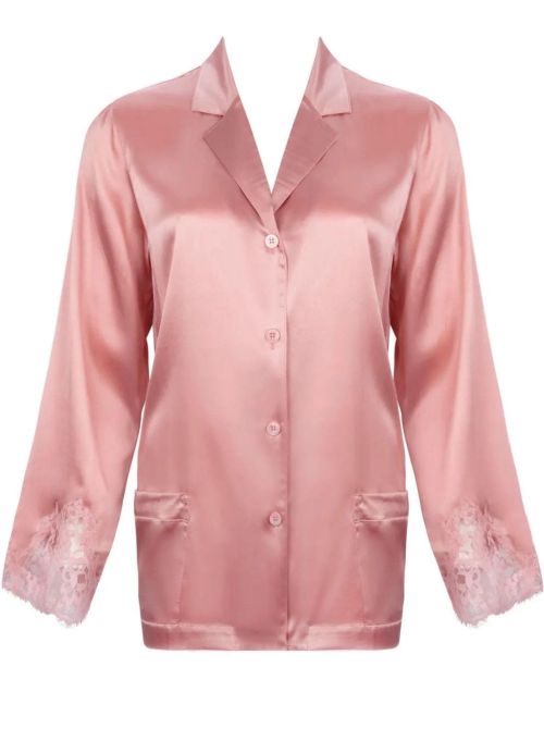 Splendeur Soie silk pyjamas jacket, splendeur rose