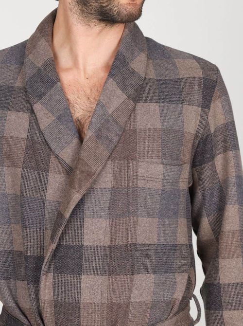 Alleghe Smoking jacket in warm cotton, beige JULIPET