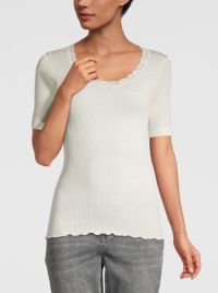 Wool and silk shirt, champagne