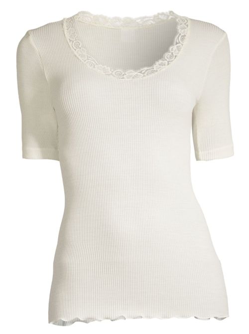 Maglia in lana e seta, champagne